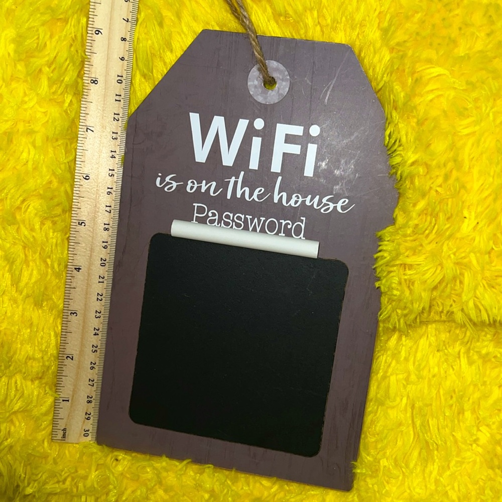 Chalkboard WiFi Password Sign - Picture 3 of 3